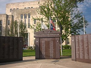 Veterans Memorial at the Childress County Courthouse (built 1939)