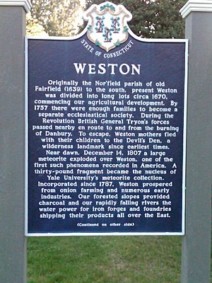 WestonCT Sign Front