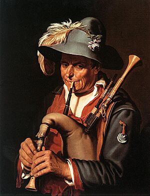 Abraham Bloemaert - The Bagpiper - WGA02274