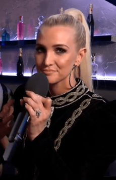 Ashlee Simpson presenting at MTV EMAs 2018