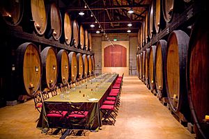 Barrel room at Merryvale