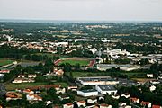 Bressuire, vue aérienne