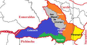 Cantons of Imbabura Province