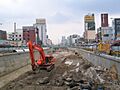 Cheonggyechun under construction (2004) - panoramio