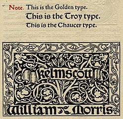 Kelmscott Press Typefaces Detail