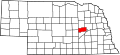 State map highlighting Nance County