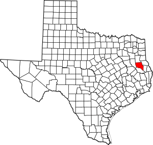 Map of Texas highlighting Nacogdoches County.svg