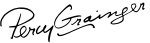 Percy Grainger Signature.svg