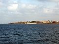 Playa de la Muralla desde el mar