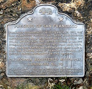 Presidio plaque