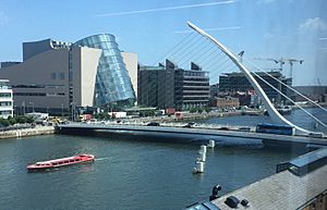 Samuel Beckett Bridge by day