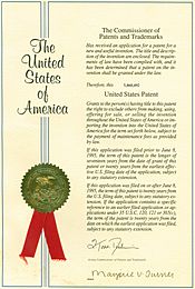 US Patent cover