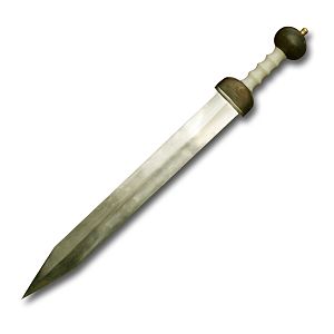 Uncrossed gladius