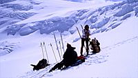 Athabasca Glacier headwall; Doug Vic