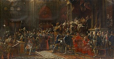 Coronation of Charles X of France by François Gérard, circa 1827