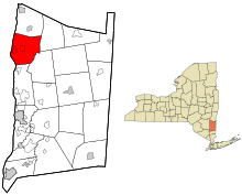 Location of Rhinebeck, New York