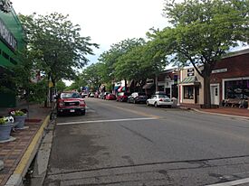 Downtown East Tawas along Newman Street