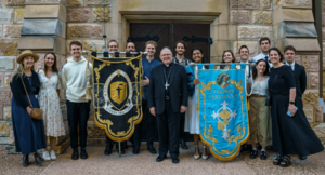 Frassati and Flores Teresianes members with Archbishop Coleridge