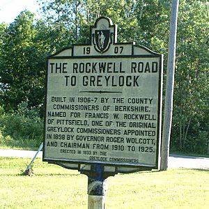 Lanesborough - Rockwell Road Sign