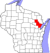 State map highlighting Oconto County