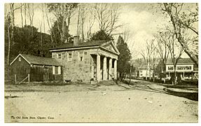 PostcardOldStoneStoreChesterCT1901to1907