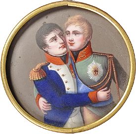 Treaties of Tilsit miniature (France, 1810s) side A