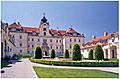 Valtice castle courtyard