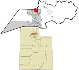 Location in Weber County and the state of Utah