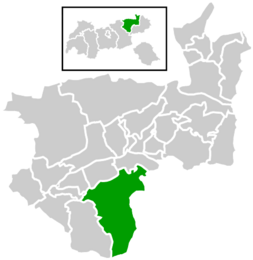 Location within Kufstein district