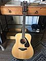 12 string Yamaha acoustic guitar