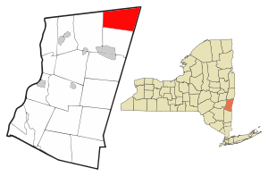 Location of New Lebanon, New York