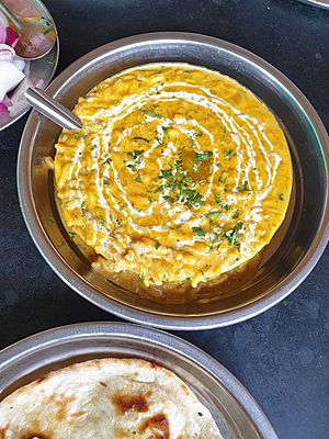 Dal tadka and naan