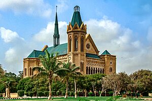 Frere Hall Karachi. Pakistan