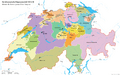 Karte Schweiz 1815