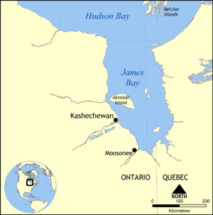 Kashechewan map