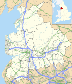 Bacup is in the south-eastern part of Lancashire, close to the eastern boundary of North West England. On this map Bacup is about one-seventh in from the eastern edge and one-third in from the southern edge.