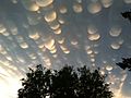 Mammatus clouds regina sk june 2012