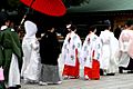 Meiji-jingu wedding procession - P1000847