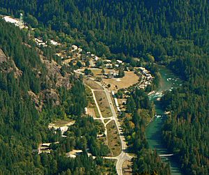 Newhalem from nearby Trappers Peak, North Cascades National Park