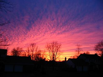 Pennsylvania Winter Sunset