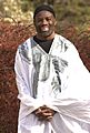 Philip Emeagwali in white "agbada."