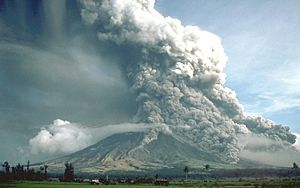 Pyroclastic flows at Mayon Volcano