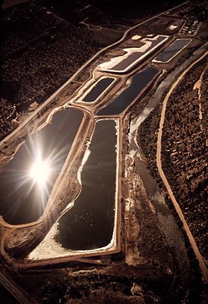 Uranium wast holding ponds