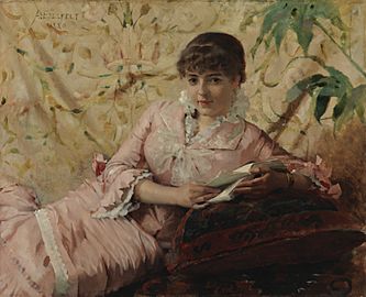 Albert Edelfelt - Reading Parisienne