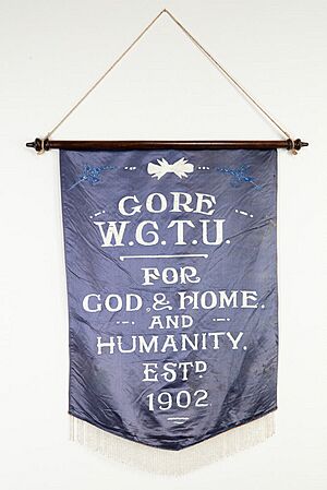 Banner, Gore Women's Christian Temperance Union