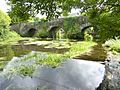 Carhaix 49 Le Petit Carhaix Le pont du XVIIIe sur l'Hyères (vu du côté amont)