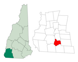 Location in Cheshire County, New Hampshire