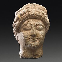 Female votive head