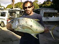 Golden trevally catch