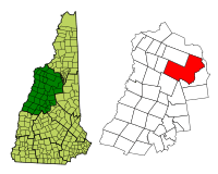 Location in Grafton County, New Hampshire